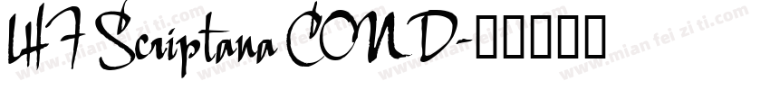 LHF Scriptana COND字体转换